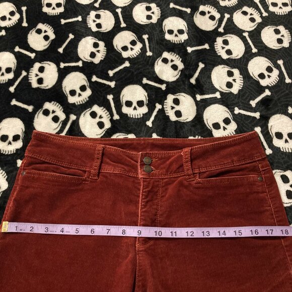 WIND RIVER Dark red straight leg corduroy pants ~ Whimsigoth MEDIUM LARGE 32W - Picture 7 of 10